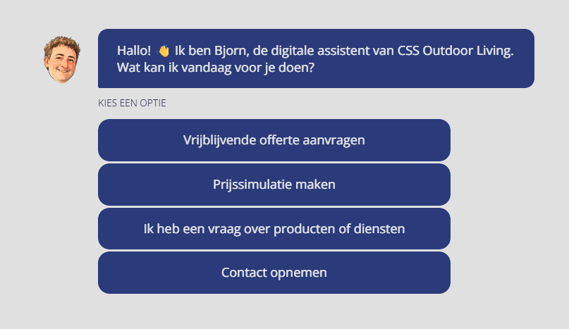 Chatbot voor CSS Outdoor Living