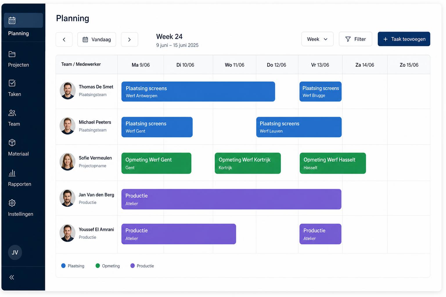 Planning & opvolging